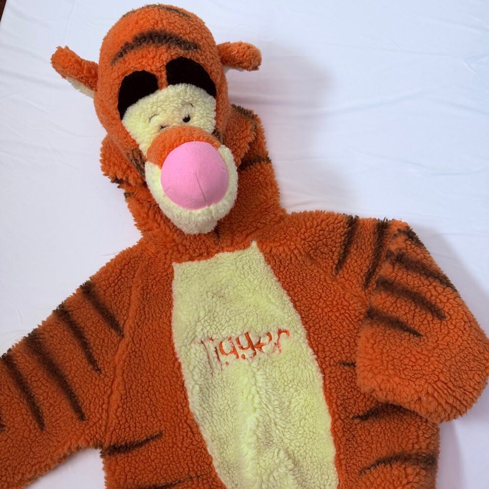 Vintage 90s Disney Store Winnie The Pooh TIGGER Full Body Costume Sz 2-4T